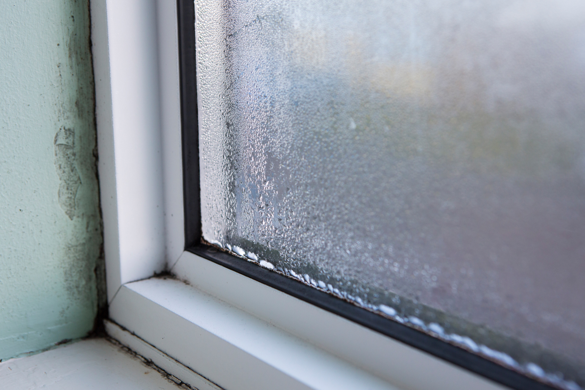 Condensation sur les parties froides (vitres…)